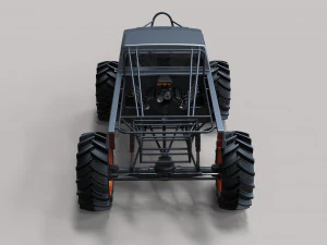 Mud truck 4 3D Model