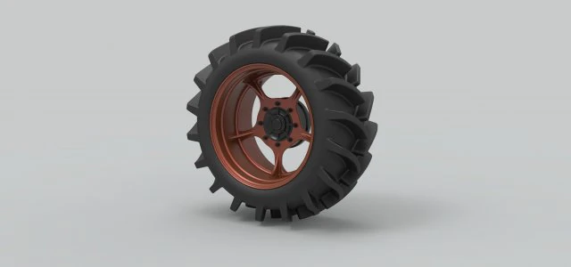 Offroad wheel 27 3D Model .c4d .max .obj .3ds .fbx .stl .blend 