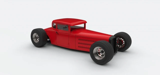 Hot rod 2 Modelo 3D .c4d .max .obj .3ds .fbx .stl .blend