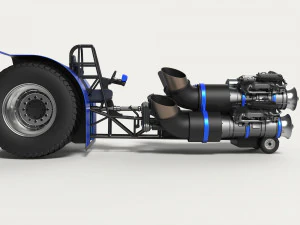 Jet pulling tractor 2 3D Model