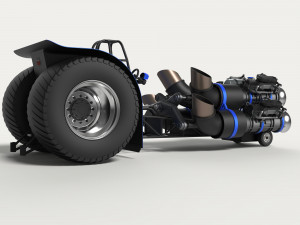 Jet pulling tractor 2 3D Модель