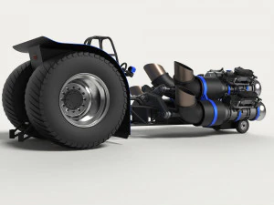 Jet pulling tractor 2 3D Model
