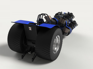 Jet pulling tractor 2 3D Модель