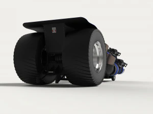 Jet pulling tractor 2 3D Model