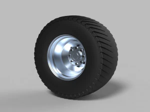 Rear wheel from pulling tractor 2 3D Model