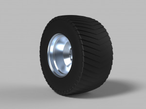 Rear wheel from pulling tractor 2 3D 모델