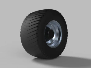 Rear wheel from pulling tractor 2 3D Model