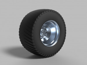 Rear wheel from pulling tractor 2 3D 모델