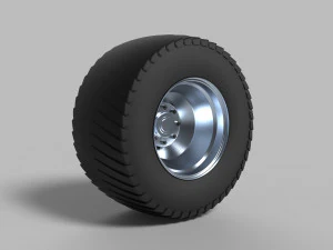 Rear wheel from pulling tractor 2 3D Model