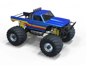 Truk monster 2 Model 3D