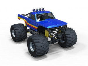 Monster truck 2 Model 3D