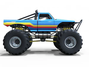 Monster truck 2 3D Model