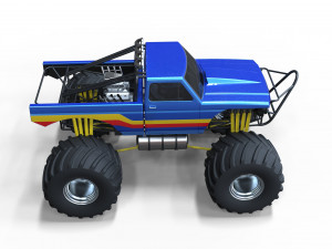 Monster truck 2 Model 3D