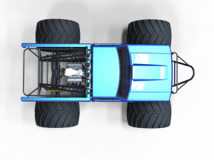 Monster truck 2 Model 3D