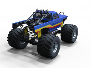 Monster truck 2 Model 3D