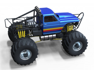 Monster truck 2 Model 3D