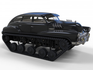 Tracked car 3Dモデル