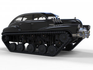 Tracked car 3D-Modell