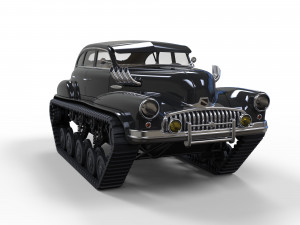 Tracked car 3D-Modell