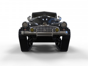 Tracked car 3D-Modell