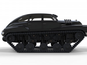 Tracked car 3D-Modell
