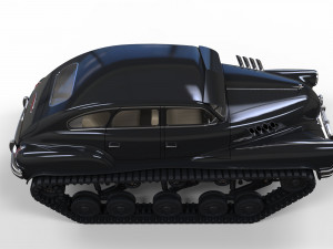 Tracked car 3D-Modell