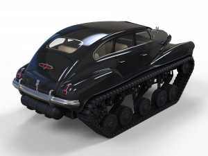 Tracked car 3D-Modell