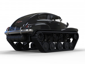 Tracked car 3D-Modell