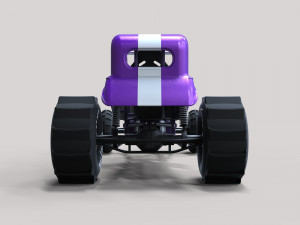 Mud dragster hot rod 3D Модель