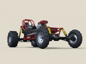 Mud dragster 3D 模型