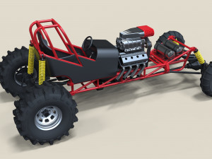 Mud dragster 3D 模型