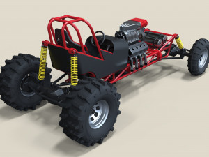 Mud dragster 3D 模型