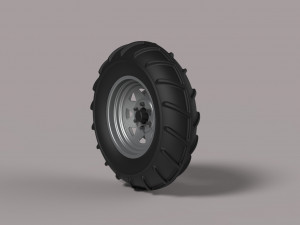 Front wheel from mud dragster Modèle 3D