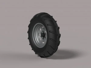 Front wheel from mud dragster 3D Model