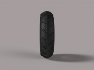 Front wheel from mud dragster Modèle 3D