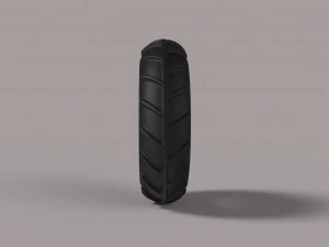Front wheel from mud dragster 3D Model