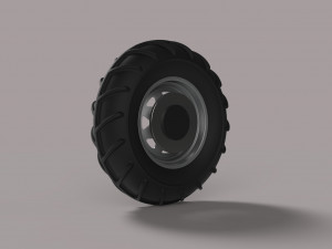 Front wheel from mud dragster Modèle 3D