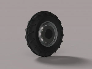 Front wheel from mud dragster 3D Model