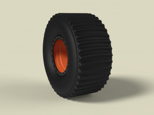 Rear wheel from dirt dragster Modelo 3D