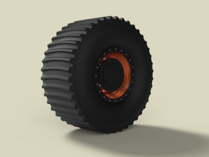 Rear wheel from dirt dragster Modelo 3D