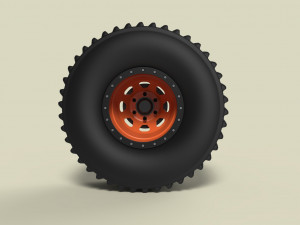 Rear wheel from dirt dragster Modelo 3D