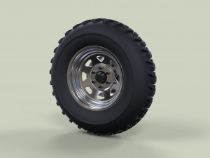 Front wheel for dune buggy 2 Modelo 3D
