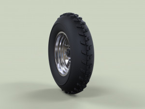 Front wheel for dune buggy 2 Modello 3D