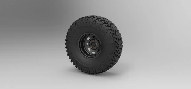 Offroad wheel 29 3D Model .c4d .max .obj .3ds .fbx .stl .blend
