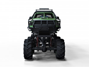 Super bogger with concept tracked vehicle Modèle 3D