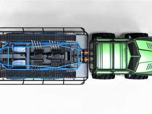 Super bogger with concept tracked vehicle Modèle 3D
