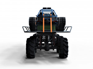 Super bogger with concept tracked vehicle Modèle 3D