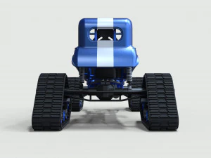 Hot rod on tracks 3D Model