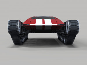 Concept tracked sport car 3D 모델