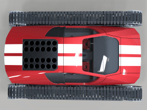 Concept tracked sport car 3D 모델